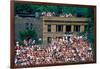 View of full bleachers, full of fans during a professional Baseball Game, Wrigley Field, Illinois-null-Framed Photographic Print