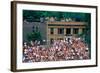 View of full bleachers, full of fans during a professional Baseball Game, Wrigley Field, Illinois-null-Framed Photographic Print