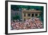 View of full bleachers, full of fans during a professional Baseball Game, Wrigley Field, Illinois-null-Framed Photographic Print