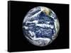View of Full Earth Centered Over the Pacific Ocean-Stocktrek Images-Framed Stretched Canvas