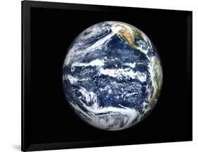 View of Full Earth Centered Over the Pacific Ocean-Stocktrek Images-Framed Photographic Print