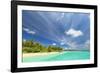 View of Funadoo Island from Funadovilligilli Island, Southern Maldives-Stuart Westmorland-Framed Photographic Print