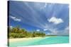 View of Funadoo Island from Funadovilligilli Island, Southern Maldives-Stuart Westmorland-Stretched Canvas