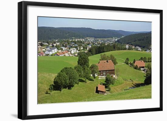 View of Furtwangen, Black Forest, Baden-Wurttemberg, Germany, Europe-Jochen Schlenker-Framed Photographic Print