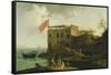 View of Gaiola, c.1770-90-Pierre Jacques Volaire-Framed Stretched Canvas