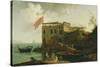 View of Gaiola, c.1770-90-Pierre Jacques Volaire-Stretched Canvas