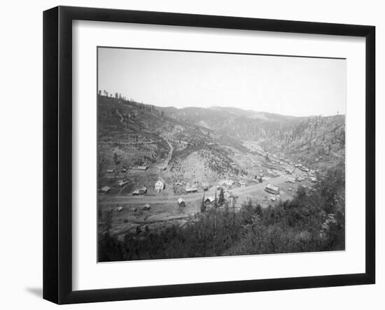 View of Galena, South Dakota Photograph - Galena, SD-Lantern Press-Framed Art Print