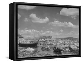 View of Galway in Ireland, a Little Harbor at Carna-Hans Wild-Framed Stretched Canvas