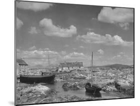 View of Galway in Ireland, a Little Harbor at Carna-Hans Wild-Mounted Photographic Print