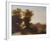 View of Gangolfo Castle, 1851-Giambattista Bassi-Framed Giclee Print