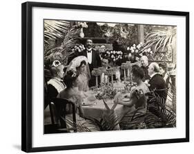 View of Gay 90S Wedding Reception-null-Framed Photographic Print