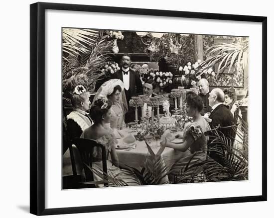 View of Gay 90S Wedding Reception-null-Framed Photographic Print