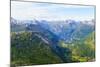 View of Geiranger and Geirangerfjord, from the Summit of Mount Dalsnibba, 1497M, Norway-Amanda Hall-Mounted Photographic Print