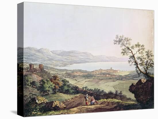 View of Geneva from Saconex in Savoy-Karl Ludwig Hackert-Stretched Canvas