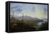 View of Genoa from the Sea-Claude Lorraine-Framed Stretched Canvas