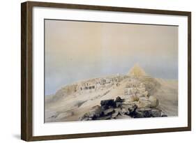 View of Giza Necropolis, 1842-1845-null-Framed Giclee Print