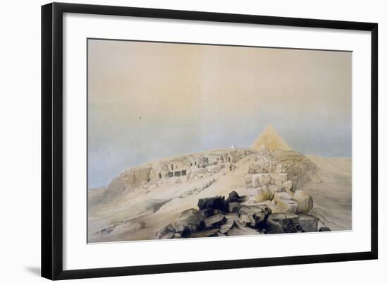 View of Giza Necropolis, 1842-1845-null-Framed Giclee Print