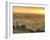 View of Glastonbury During Sunset from Glastonbury Tor, Somerset, England, United Kingdom, Europe-Sara Erith-Framed Photographic Print