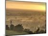 View of Glastonbury During Sunset from Glastonbury Tor, Somerset, England, United Kingdom, Europe-Sara Erith-Mounted Photographic Print