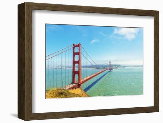 View of Golden Gate Bridge, San Francisco, California, North America-Marco Simoni-Framed Photographic Print