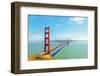 View of Golden Gate Bridge, San Francisco, California, North America-Marco Simoni-Framed Photographic Print