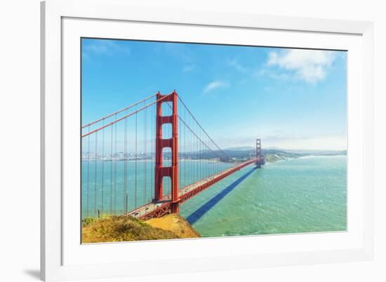 View of Golden Gate Bridge, San Francisco, California, North America-Marco Simoni-Framed Photographic Print