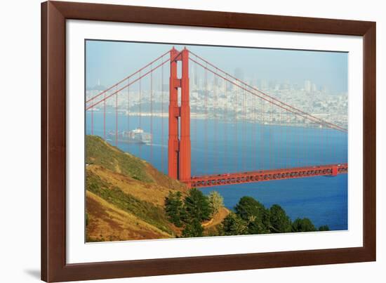 View of Golden Gate Bridge, San Francisco, California, North America-Marco Simoni-Framed Photographic Print