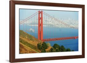 View of Golden Gate Bridge, San Francisco, California, North America-Marco Simoni-Framed Photographic Print