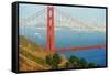 View of Golden Gate Bridge, San Francisco, California, North America-Marco Simoni-Framed Stretched Canvas