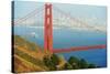 View of Golden Gate Bridge, San Francisco, California, North America-Marco Simoni-Stretched Canvas