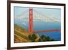 View of Golden Gate Bridge, San Francisco, California, North America-Marco Simoni-Framed Photographic Print