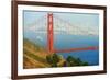 View of Golden Gate Bridge, San Francisco, California, North America-Marco Simoni-Framed Photographic Print