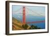 View of Golden Gate Bridge, San Francisco, California, North America-Marco Simoni-Framed Photographic Print