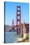 View of Golden Gate Bridge, San Francisco, California, North America-Marco Simoni-Stretched Canvas