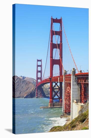 View of Golden Gate Bridge, San Francisco, California, North America-Marco Simoni-Stretched Canvas