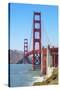 View of Golden Gate Bridge, San Francisco, California, North America-Marco Simoni-Stretched Canvas