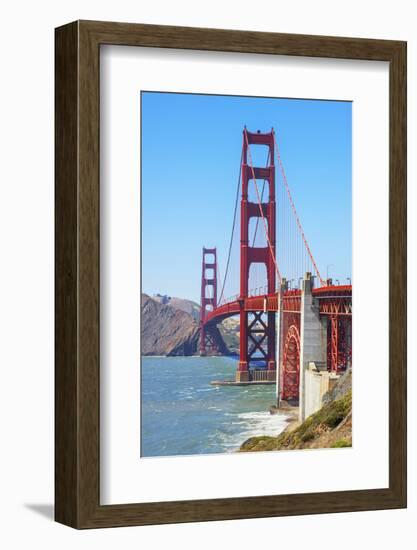 View of Golden Gate Bridge, San Francisco, California, North America-Marco Simoni-Framed Photographic Print