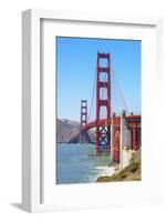 View of Golden Gate Bridge, San Francisco, California, North America-Marco Simoni-Framed Photographic Print