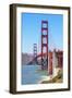 View of Golden Gate Bridge, San Francisco, California, North America-Marco Simoni-Framed Photographic Print