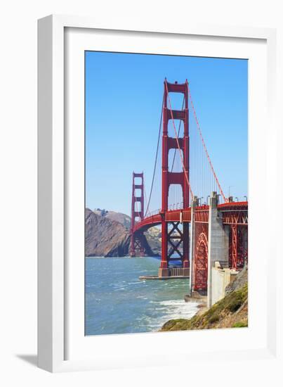 View of Golden Gate Bridge, San Francisco, California, North America-Marco Simoni-Framed Photographic Print