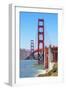 View of Golden Gate Bridge, San Francisco, California, North America-Marco Simoni-Framed Photographic Print