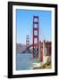 View of Golden Gate Bridge, San Francisco, California, North America-Marco Simoni-Framed Photographic Print