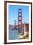 View of Golden Gate Bridge, San Francisco, California, North America-Marco Simoni-Framed Photographic Print