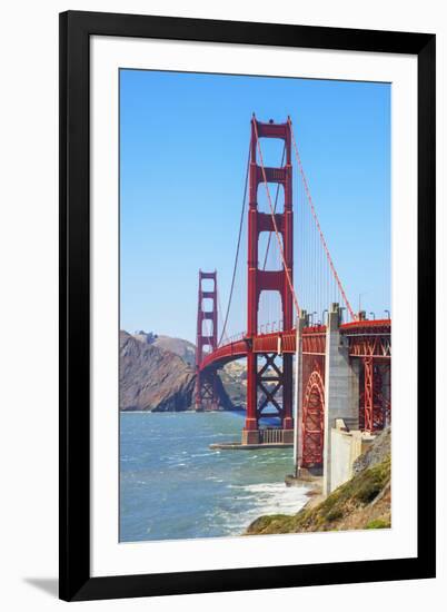 View of Golden Gate Bridge, San Francisco, California, North America-Marco Simoni-Framed Photographic Print