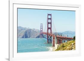 View of Golden Gate Bridge, San Francisco, California, North America-Marco Simoni-Framed Photographic Print