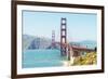 View of Golden Gate Bridge, San Francisco, California, North America-Marco Simoni-Framed Photographic Print