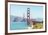 View of Golden Gate Bridge, San Francisco, California, North America-Marco Simoni-Framed Photographic Print