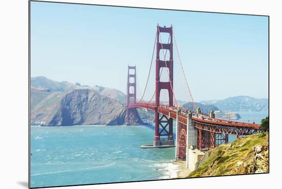 View of Golden Gate Bridge, San Francisco, California, North America-Marco Simoni-Mounted Photographic Print