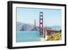 View of Golden Gate Bridge, San Francisco, California, North America-Marco Simoni-Framed Photographic Print