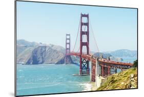 View of Golden Gate Bridge, San Francisco, California, North America-Marco Simoni-Mounted Photographic Print